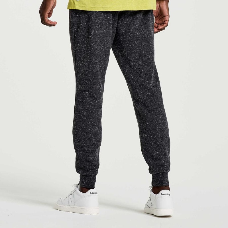 Black Saucony Rested Men's Sweatpants | Malaysia S19726-Z53