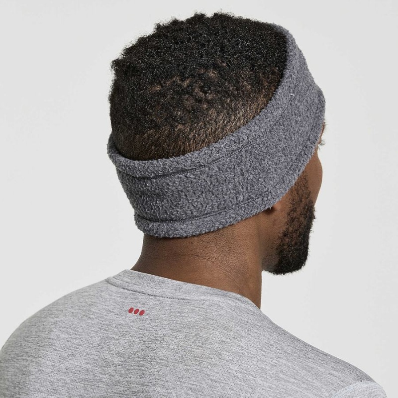 Black Saucony Rested Sherpa Men's Headband | Malaysia S60127-J81