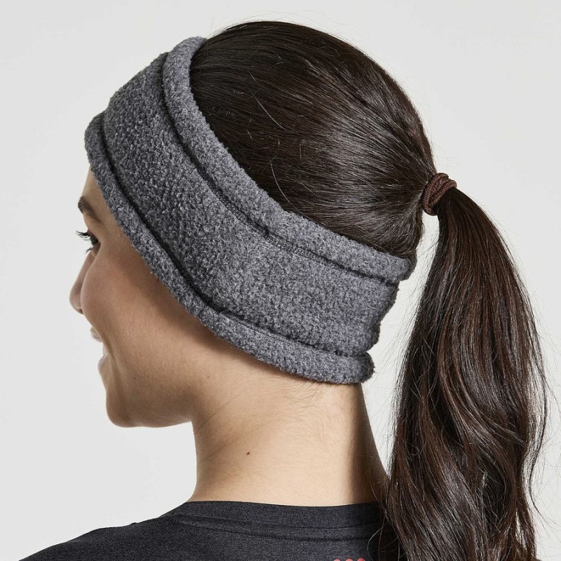 Black Saucony Rested Sherpa Women's Headband | Malaysia S43206-Z27