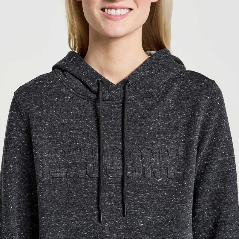 Black Saucony Rested Women's Hoodie | Malaysia S25643-P40