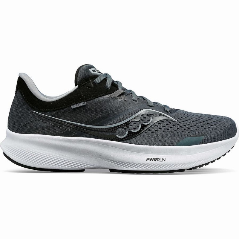 Black Saucony Ride 16 Men\'s Running Shoes | Malaysia S01428-Z28