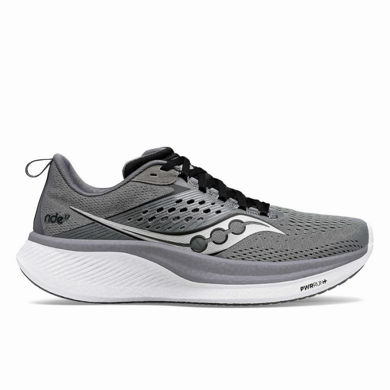 Black Saucony Ride 17 Men\'s Running Shoes | Malaysia S03571-M36