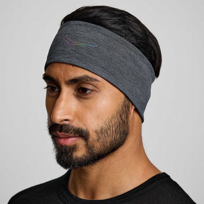 Black Saucony Solstice Men\'s Headband | Malaysia S39046-U10