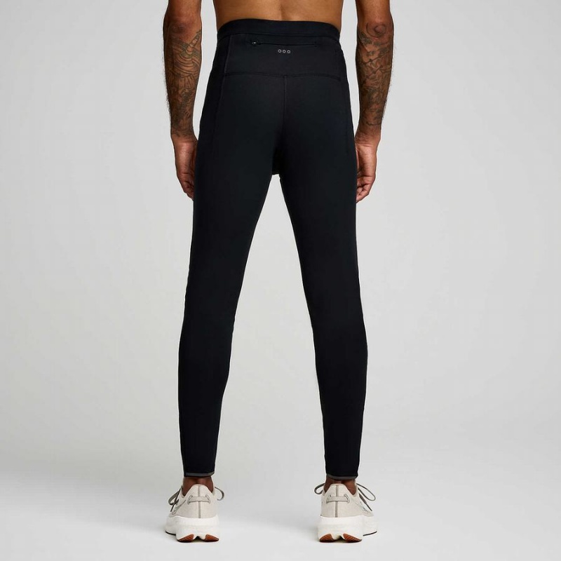 Black Saucony Solstice Men's Tight | Malaysia S60723-D31