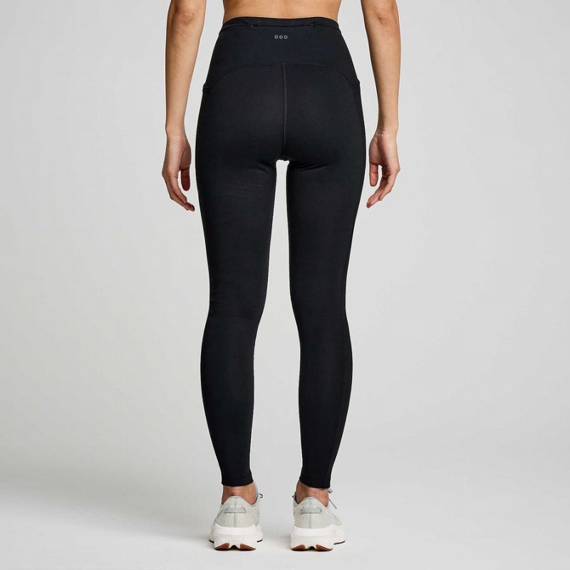 Black Saucony Solstice Women's Tight | Malaysia S49750-W47