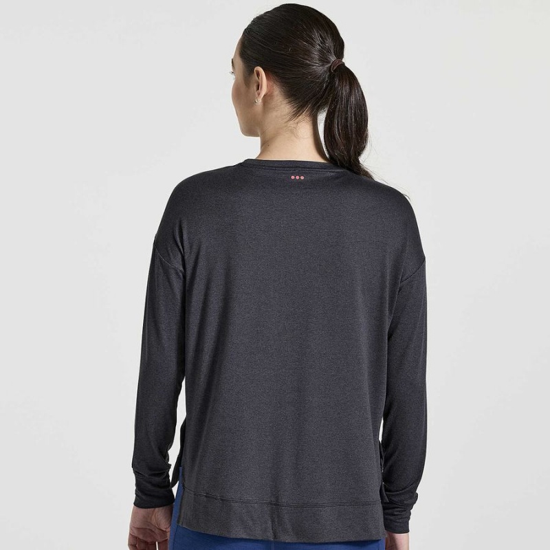 Black Saucony Sunday Layer Women's Tops | Malaysia S76594-J14