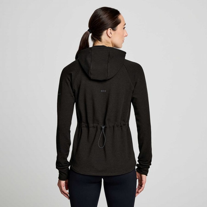 Black Saucony Triumph Tunic Women's Hoodie | Malaysia S18640-U93