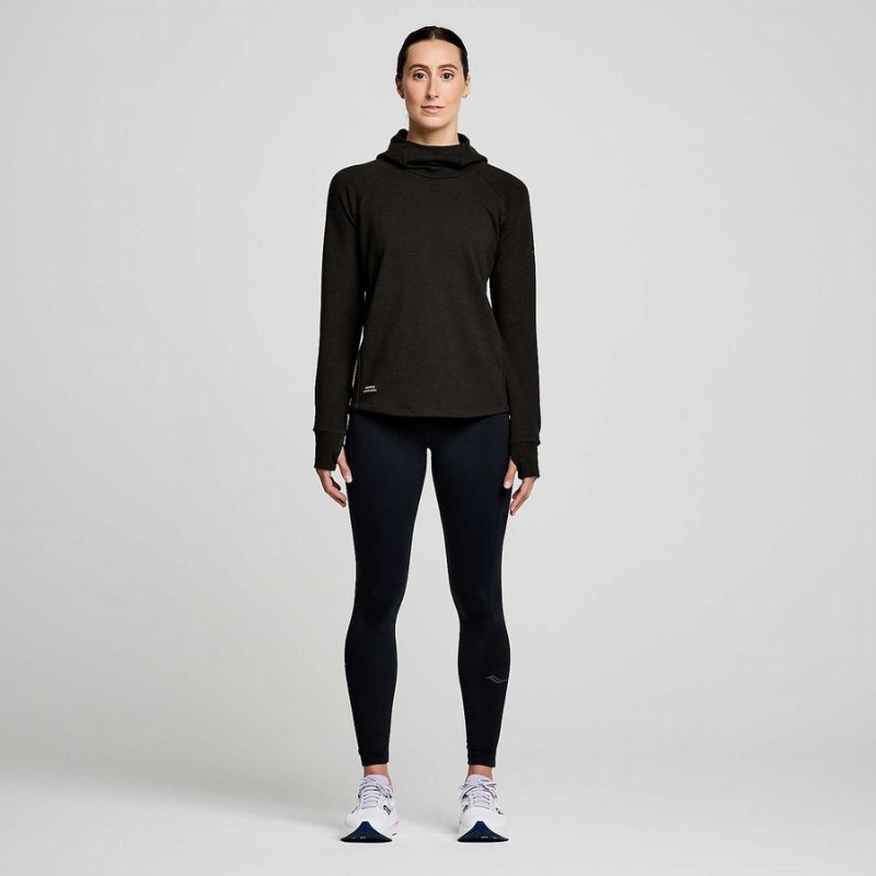 Black Saucony Triumph Tunic Women's Hoodie | Malaysia S18640-U93