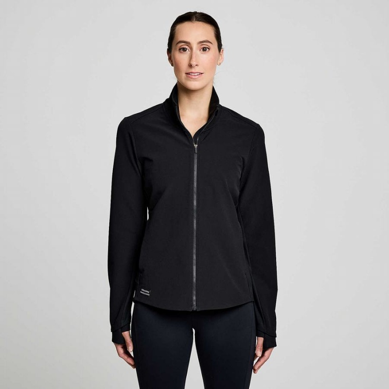 Black Saucony Triumph Women\'s Jackets | Malaysia S92685-H80