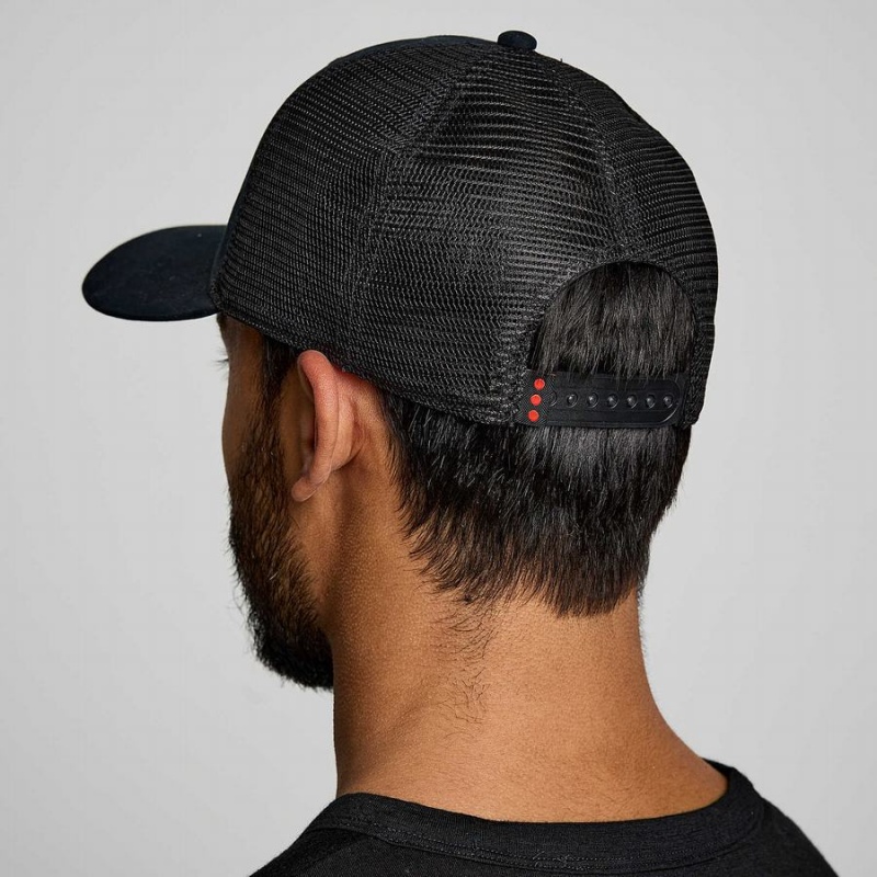 Black Saucony Trucker Men's Hats | Malaysia S35127-J57