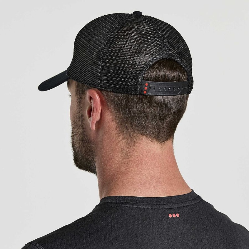 Black Saucony Trucker Men's Hats | Malaysia S97652-K10