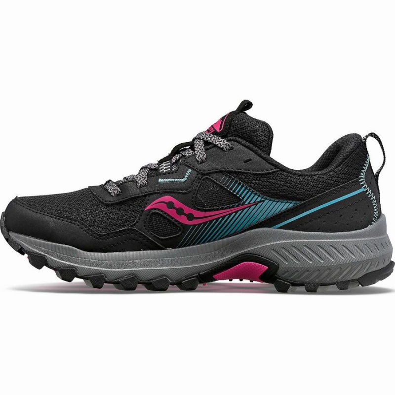 Black / Fuchsia Saucony Excursion TR16 Wide Women's Trail Running Shoes | Malaysia S37218-Y36