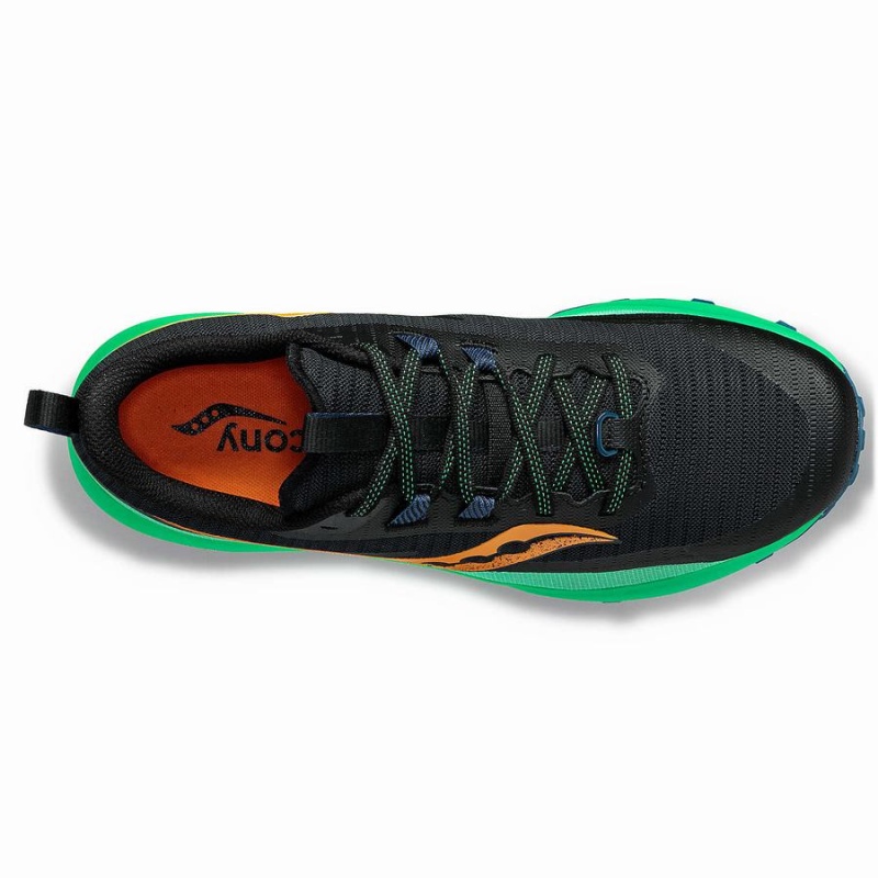 Black / Green Saucony Peregrine 13 Men's Running Shoes | Malaysia S30892-X48