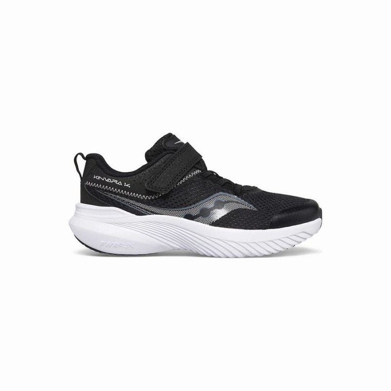 Black / Grey Saucony Kinvara 14 A/C Sneaker Kids\' Running Shoes | Malaysia S27138-P53