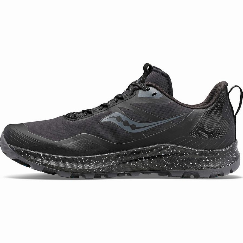 Black / Grey Saucony Peregrine ICE+ 3 Men's Running Shoes | Malaysia S28340-P98