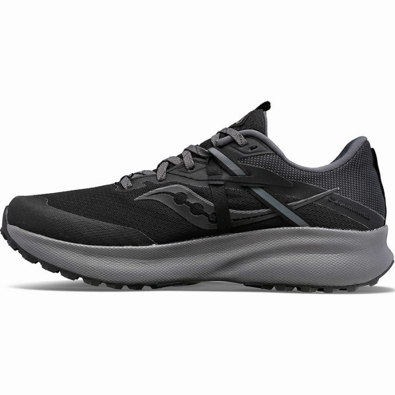 Black / Grey Saucony Ride 15 TR GTX Men's Trail Running Shoes | Malaysia S74250-U13