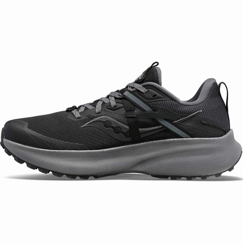 Black / Grey Saucony Ride 15 TR Men's Trail Running Shoes | Malaysia S48075-C14