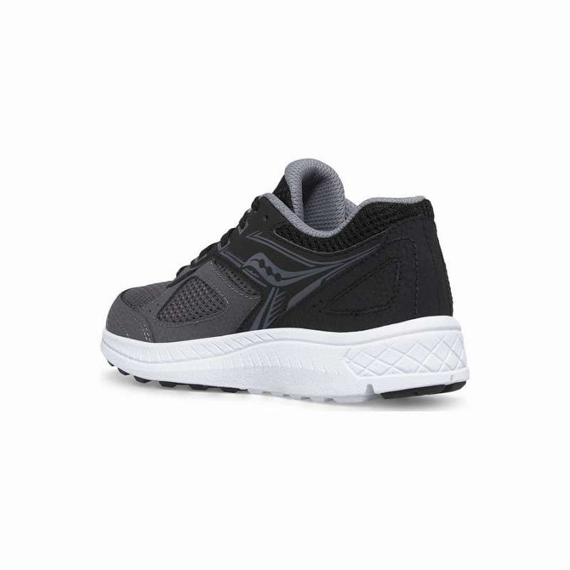 Black / Grey / Blue Saucony Cohesion 14 Lace Sneaker Kids' Running Shoes | Malaysia S36407-W95