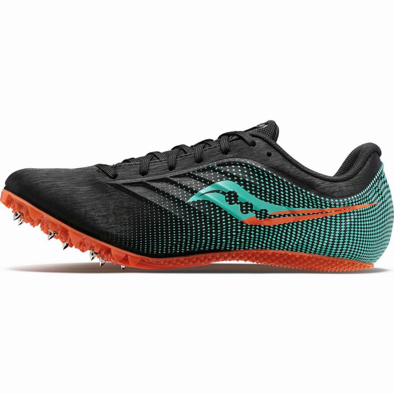 Black / Mint Saucony Spitfire 5 Men's Track Spikes | Malaysia S62918-X47