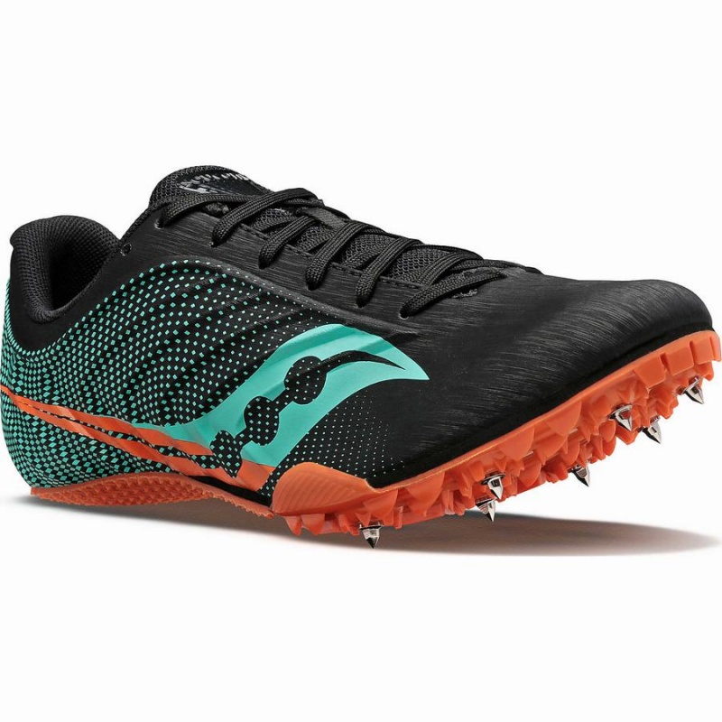 Black / Mint Saucony Spitfire 5 Men's Track Spikes | Malaysia S62918-X47