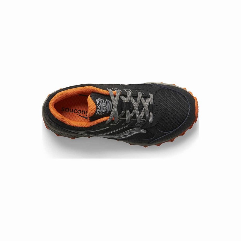 Black / Orange Saucony Cohesion TR14 Lace Sneaker Kids' Running Shoes | Malaysia S95872-G72