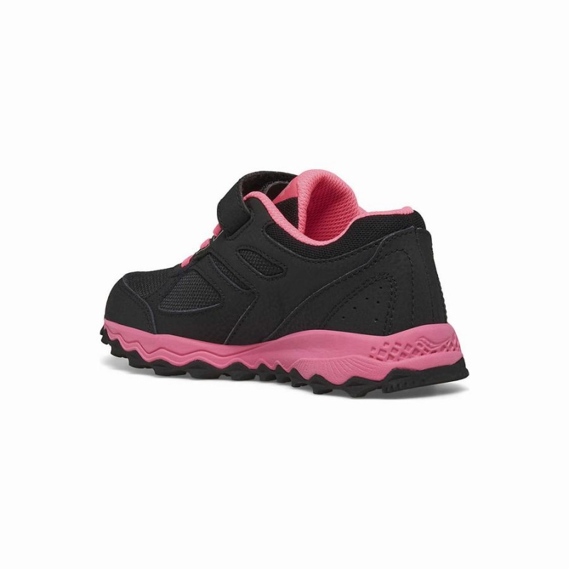 Black / Pink Saucony Cohesion TR14 A/C Sneaker Kids' Running Shoes | Malaysia S16972-X50