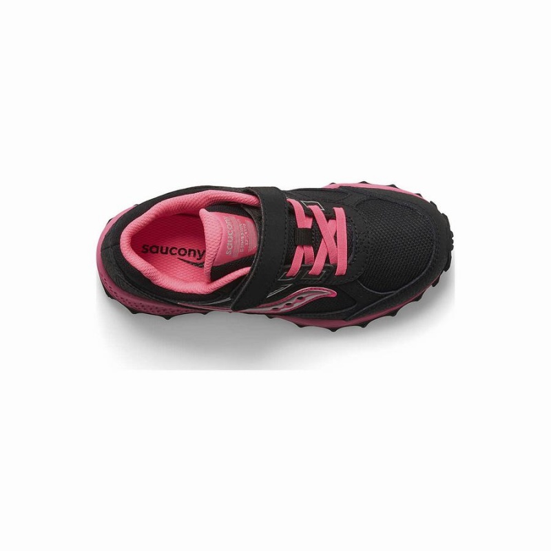 Black / Pink Saucony Cohesion TR14 A/C Sneaker Kids' Running Shoes | Malaysia S16972-X50