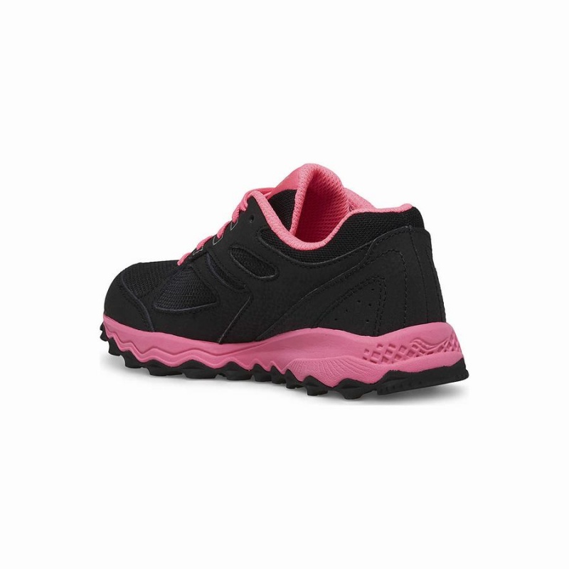 Black / Pink Saucony Cohesion TR14 Lace Sneaker Kids' Running Shoes | Malaysia S58961-F41