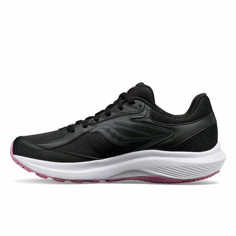 Black / Purple Saucony Cohesion 17 Wide Women's Running Shoes | Malaysia S63509-P79