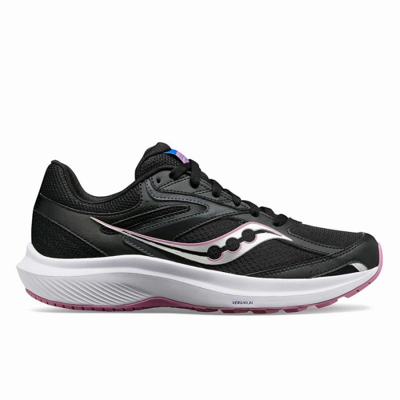 Black / Purple Saucony Cohesion 17 Wide Women\'s Running Shoes | Malaysia S63509-P79