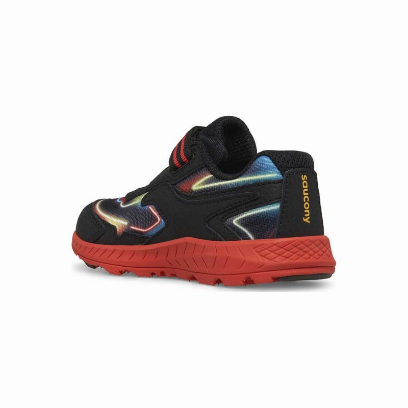 Black / Red Saucony Ride 10 Jr. Sneaker Kids' Running Shoes | Malaysia S76529-F92