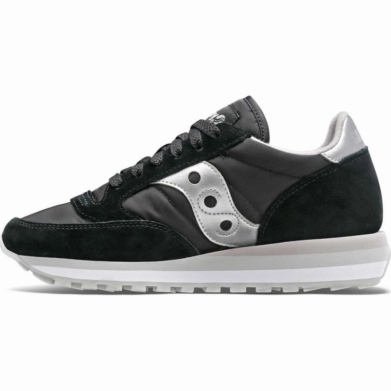 Black / Silver Saucony Jazz Triple Women's Sneakers | Malaysia S07352-R65