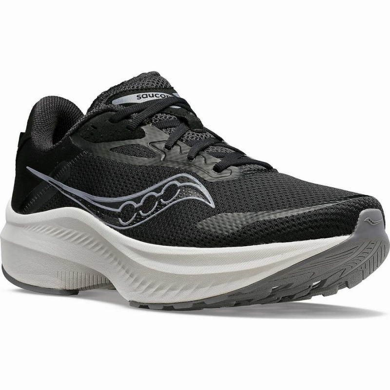 Black / White Saucony Axon 3 Men's Running Shoes | Malaysia S54108-T71