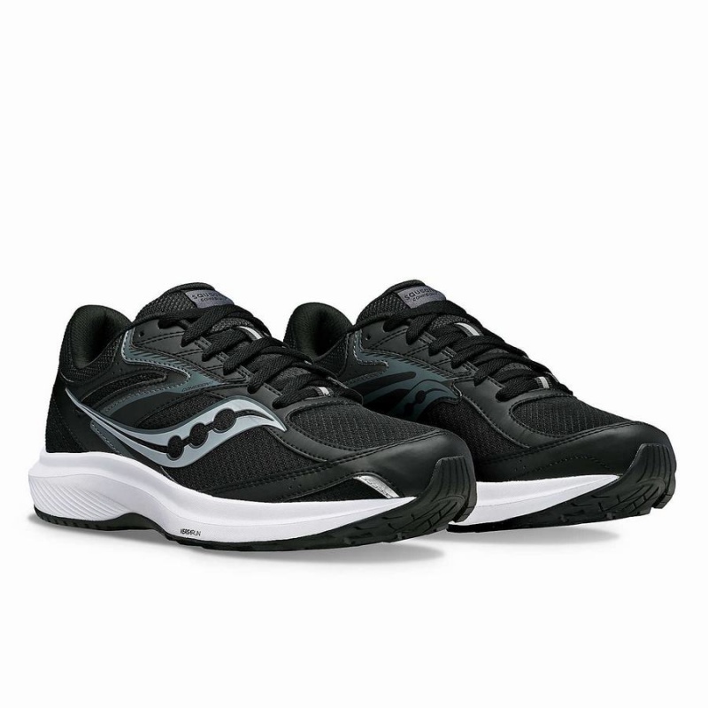 Black / White Saucony Cohesion 17 Wide Men's Running Shoes | Malaysia S08795-K06