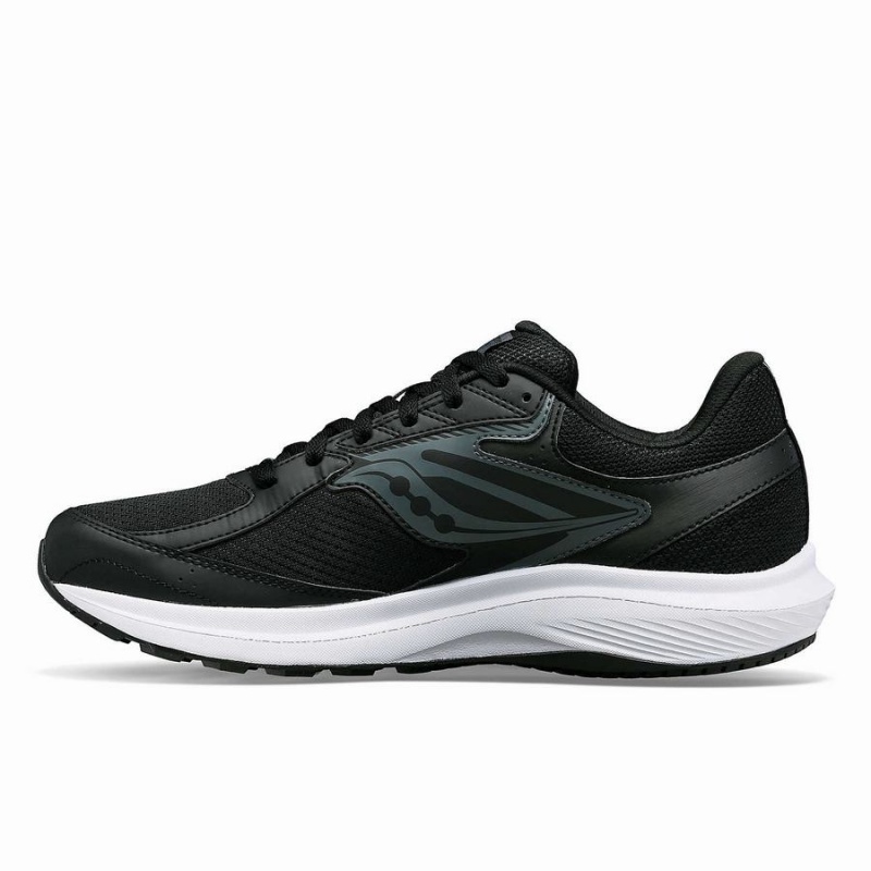 Black / White Saucony Cohesion 17 Wide Men's Running Shoes | Malaysia S08795-K06