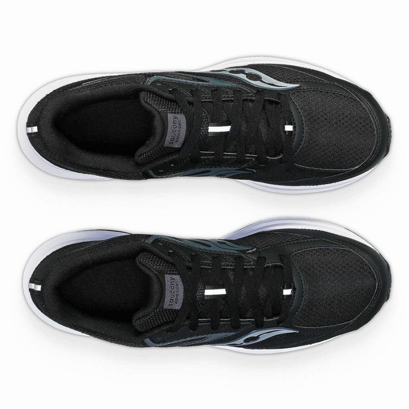 Black / White Saucony Cohesion 17 Wide Men's Running Shoes | Malaysia S08795-K06