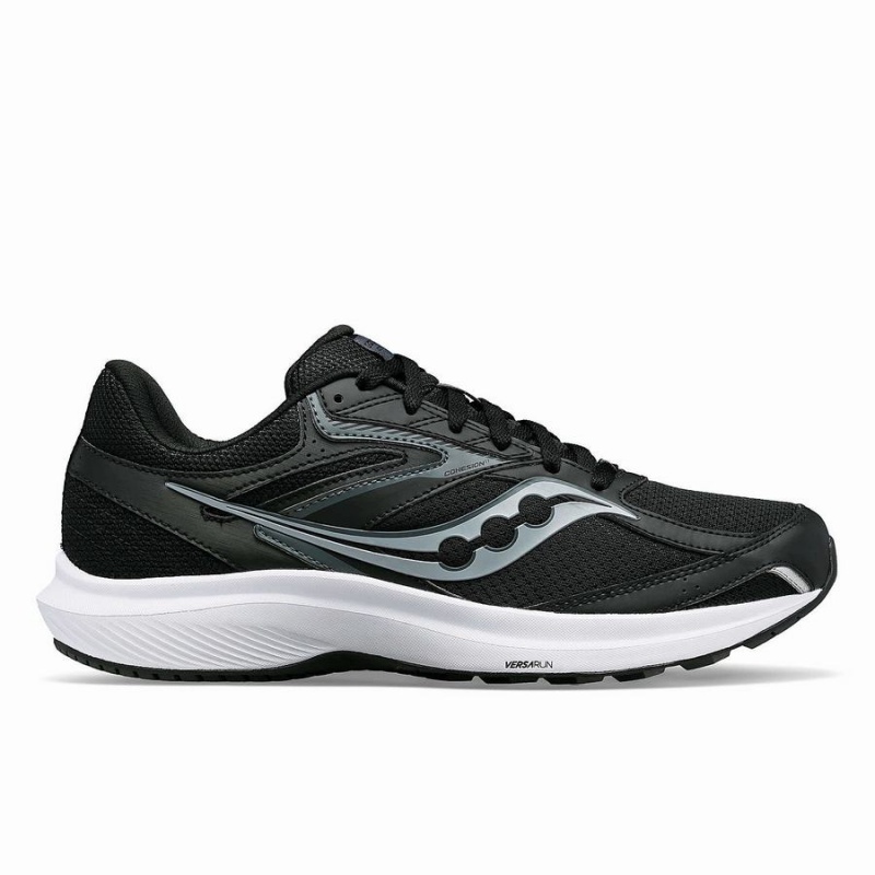 Black / White Saucony Cohesion 17 Wide Men\'s Running Shoes | Malaysia S08795-K06