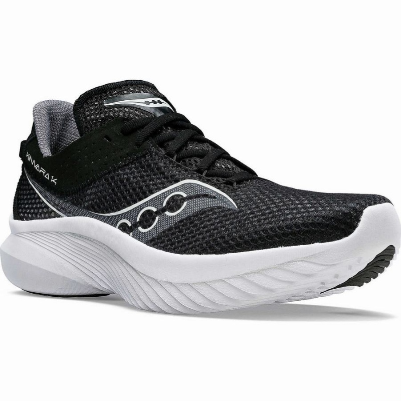 Black / White Saucony Kinvara 14 Men's Running Shoes | Malaysia S50724-M70