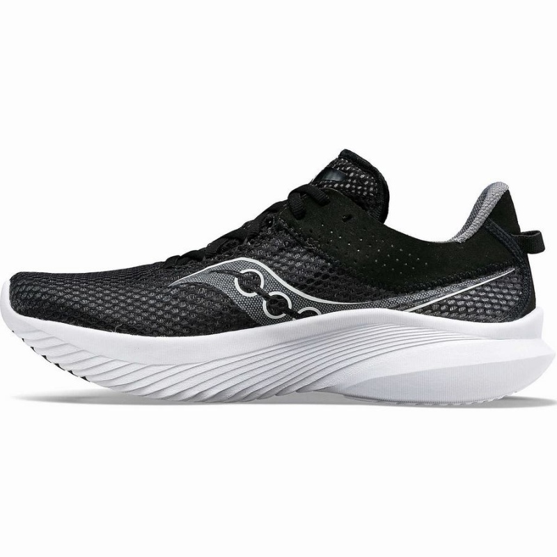 Black / White Saucony Kinvara 14 Wide Men's Running Shoes | Malaysia S47108-M05