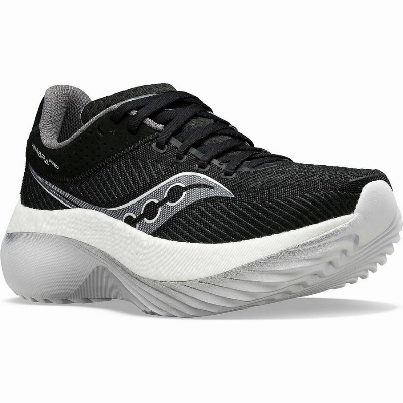 Black / White Saucony Kinvara Pro Men's Running Shoes | Malaysia S07956-J13