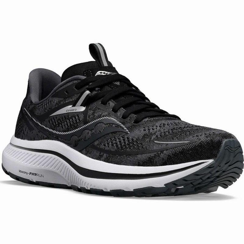 Black / White Saucony Omni 21 Men's Running Shoes | Malaysia S20783-Q57