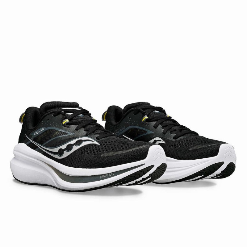 Black / White Saucony Omni 22 Men's Running Shoes | Malaysia S49632-M07