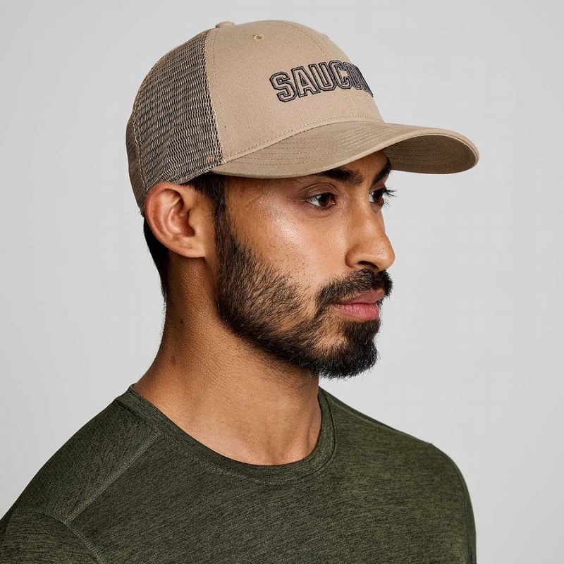 Blue Grey Saucony Trucker Men\'s Hats | Malaysia S31295-D03