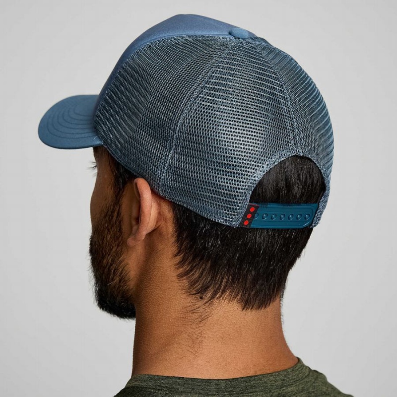 Blue Saucony Foamie Trucker Men's Hats | Malaysia S17056-A72