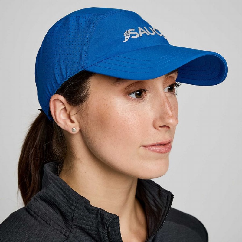 Blue Saucony Outpace Women\'s Hats | Malaysia S71639-K08