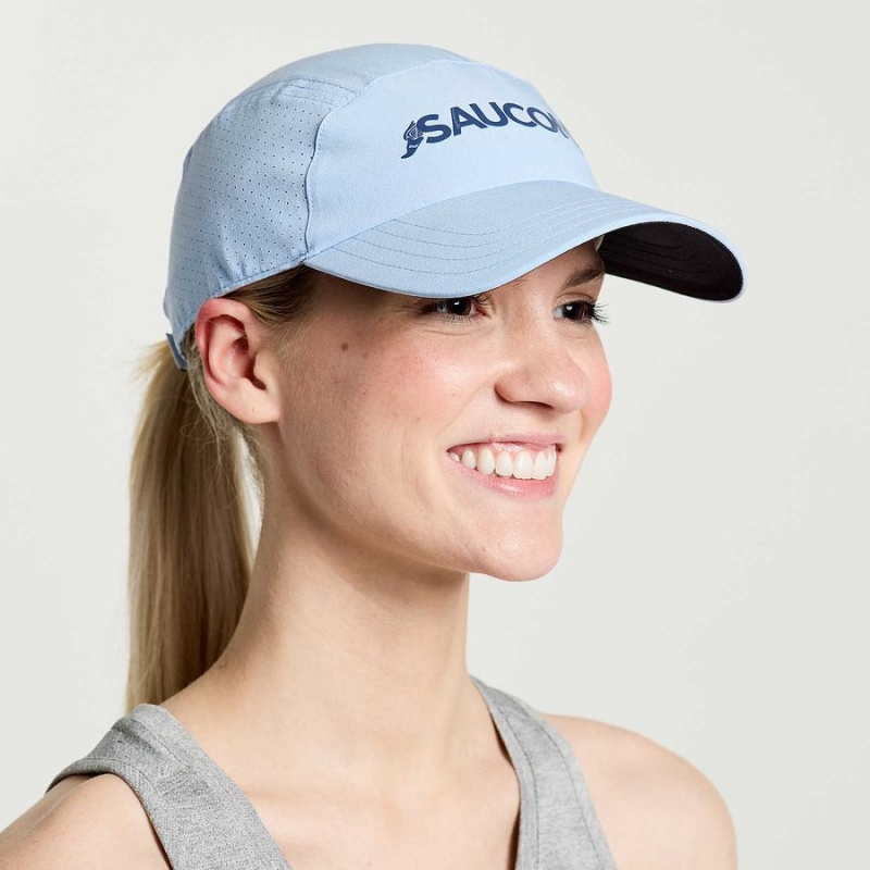 Blue Saucony Outpace Women\'s Hats | Malaysia S19236-T43