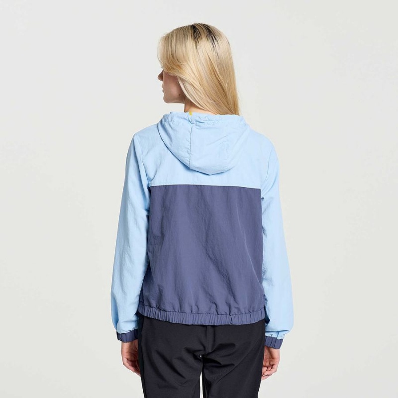 Blue Saucony Rested Anorak Women's Tops | Malaysia S54761-L91