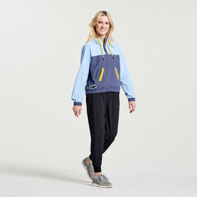 Blue Saucony Rested Anorak Women's Tops | Malaysia S54761-L91