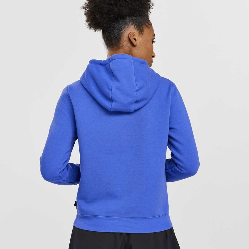 Blue Saucony Rested Women's Hoodie | Malaysia S50316-Z80