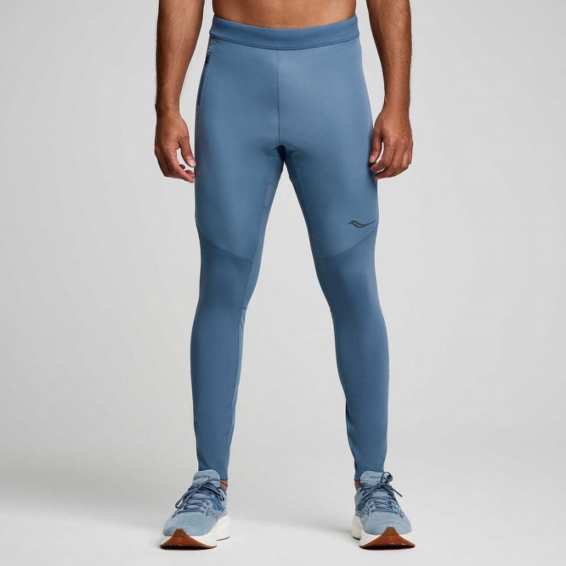 Blue Saucony Runshield Men\'s Tight | Malaysia S53874-D76